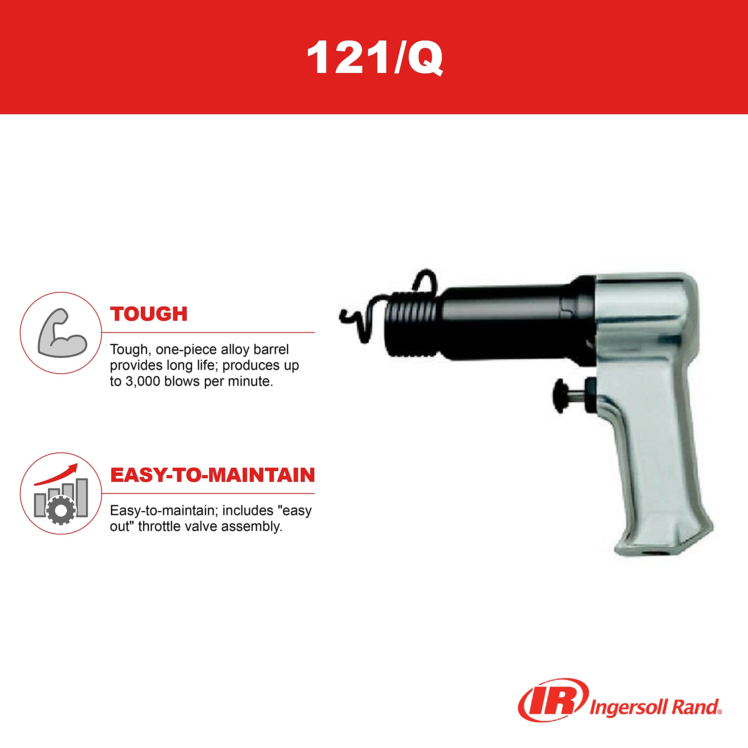 Ingersoll Rand Ingersoll Rand 121/Q Super Duty Air Hammer, 3000 BPM, 2-9/32