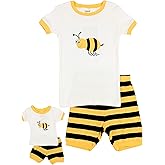 Leveret Shorts Kids & Toddler Pajamas Matching Doll & Girls Pajamas 100% Cotton Owl Pjs Set (2-10 Years) *Fits American Girl