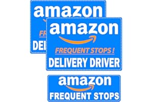 HOZODUSI Delivery Driver Magnet for Car,Delivery Driver Magnet for Car,Truck, SUV, Vehicle Safety Sign for Delivery Vehicle,Reflective Delivery Vehicle Magnet for Car (3 PCS Blue)