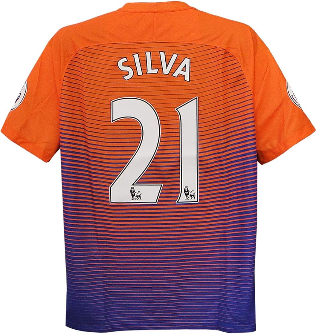 ナイキ Nike 16 17マンチェスターシティ サード 半袖 ダビド シルバ 817 並行輸入品 サッカー フットサル シャツ 通販 Amazon