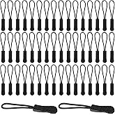 LIQWEI 50Pcs Zipper Pull, Backpacks Zipper Pulls, Zippers Pulls Replacement Zippering Pull Tab, Luggage Zippers Pulling for Luggage, Backpacks, Jackets, Purses, Handbags