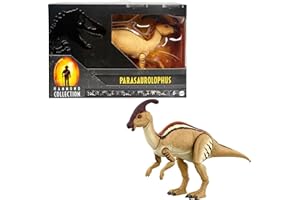Mattel Jurassic World The Lost World Hammond Collection Dinosaur Action Figure, Parasaurolophus Dino Toy with 20 Articulations, 12 Inches Long