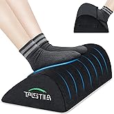 TALSTILA Foot Rest for Under Desk at Work, Footrests with Warm Plush Feet Pocket, Ergonomic Foam Footrest, Under Desk Footres