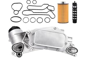 MARDARTH Engine Oil Cooler Filter Aluminum Housing Assembly Adapter Kit for 2008-2019 Cruze Malibu Aveo Cascada G3 Astra 1.6L 1.8L, OE # 918432, 12992593, 55353323