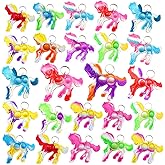 Roaqua 100 Packs Bulk Horse Push Rainbow Bubble Mini Pop Fidget for Boy Girls Kids, Birthday Party Favors Supplies Classroom summer Student Prize Gifts