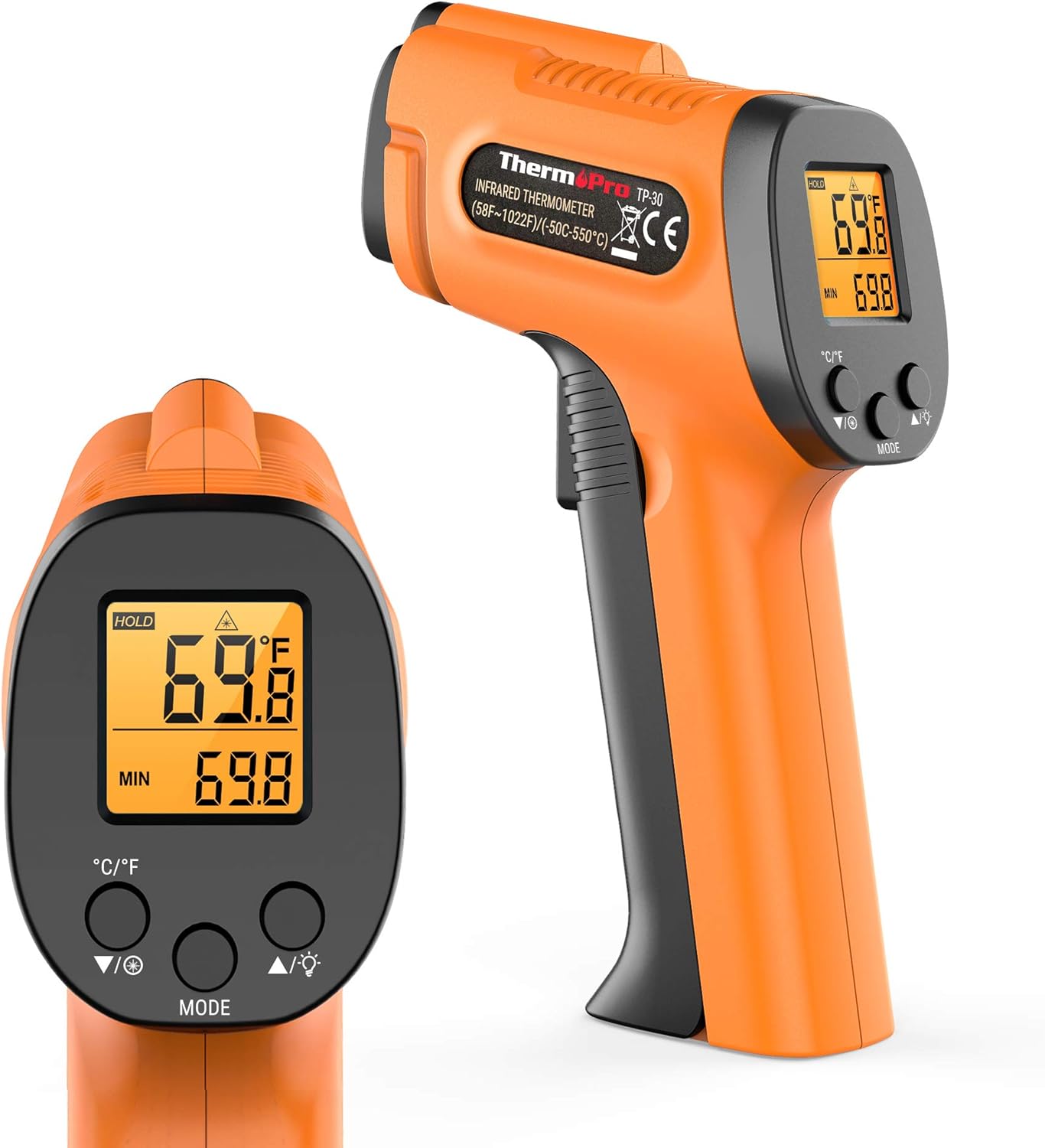 ThermoPro TP30 Digital Infrared Thermometer Gun Non Contact Laser