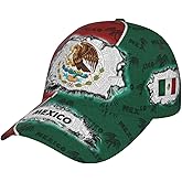 Mexican Eagle Baseball Cap Unisex Mexican Flag Hat Patriotic Baseball Cap Novelty Mexico Hat for Men and Women