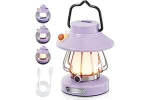 HOMY Snail Camping Lantern for Kids Rechargeable Portable Night Light with 3 Colors & Dimmable, Outdoor Camping Gear, Indoor Bedroom Tent Nightlight Gift for Toddlers