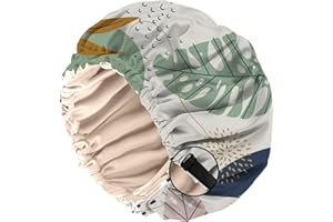 BHAHB Satin Hair Bonnet Silk Bonnet for Sleeping Double Layer Elastic Adjustable Caps Reusable Cute Aesthetic for Women Girls