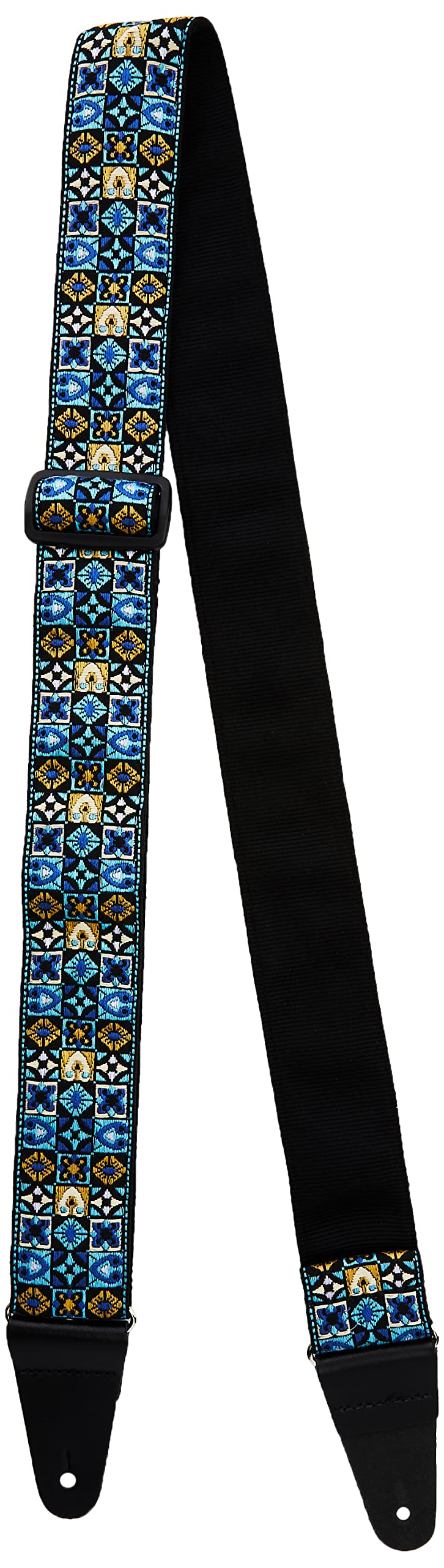 Fender® Festival - Guitar Strap - Vintage Inspired Woven - Blue Mosaic Design