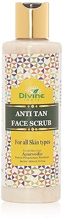 Divine India Anti Tan Face Scrub 200 Ml