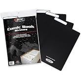 BCW Black Comic Book Dividers, Archival Plastic, Write-On Tabs, 25 Count | Archival polyethylene dividers organize comics in storage boxes with write-on index tabs that fold under box lids.
