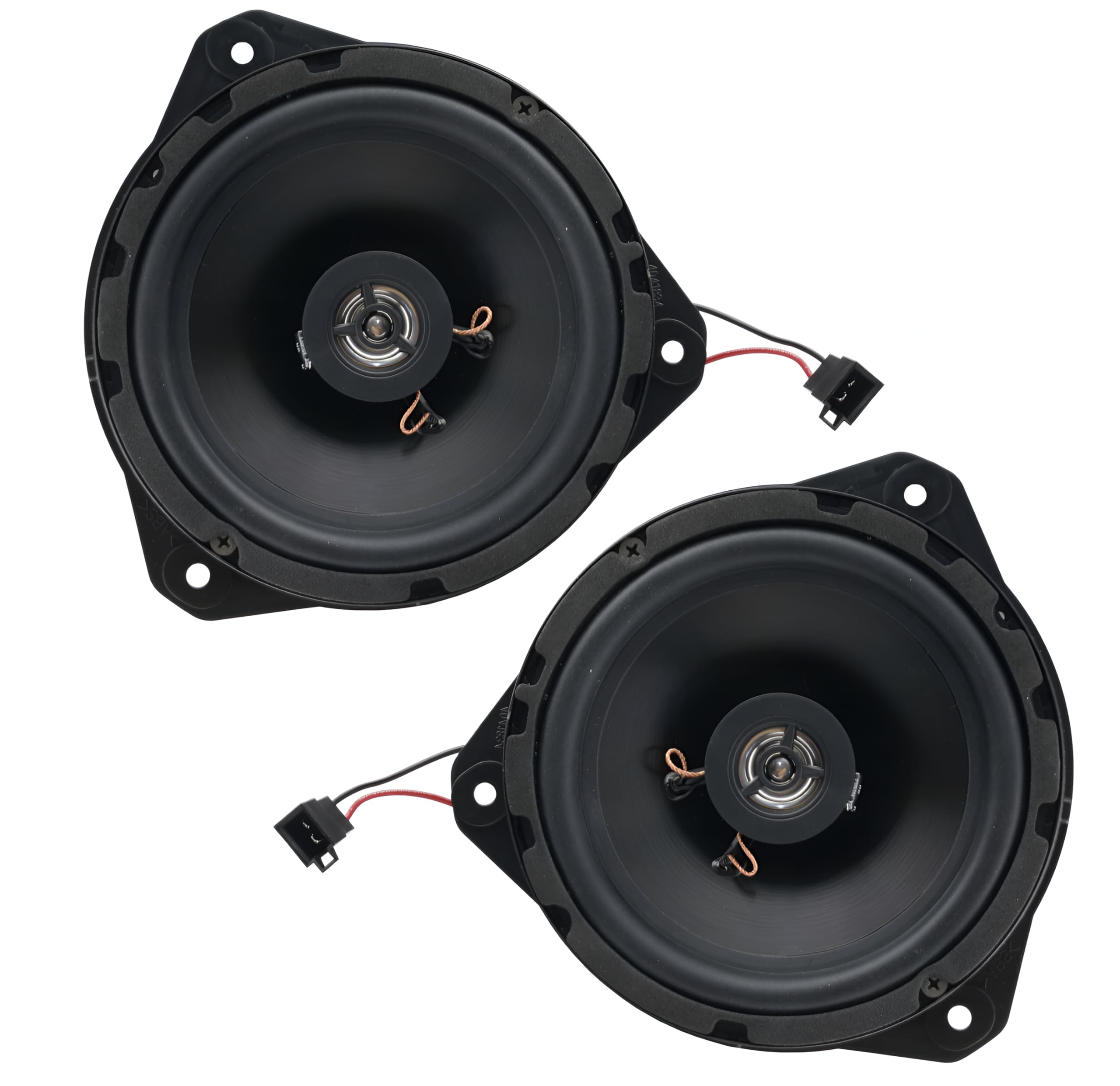 Sound-way 2-way 6.5" car speakers with adapters cables compatible with Ford, Citroen, Renault, Fiat, Alfa Romeo, Peugeot, Lancia, Opel