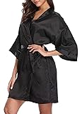 iFigure Women's Short Kimono Robe Dressing Gown