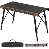 Naturehike IGT Camping Table, Height Adjustable, Expandable Cooking Area | Modular IGT Cook System, 3 Modules for Free Combination, Perfect for Camping, Picnic, RV, Tailgating, Backyard BBQ and Patio