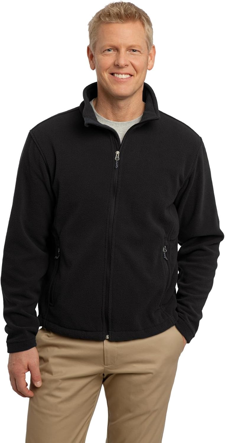Port Authority Men's Soft Fleece Full Zip Jacket at  Men’s Clothing store: Fleece Outerwear Jackets