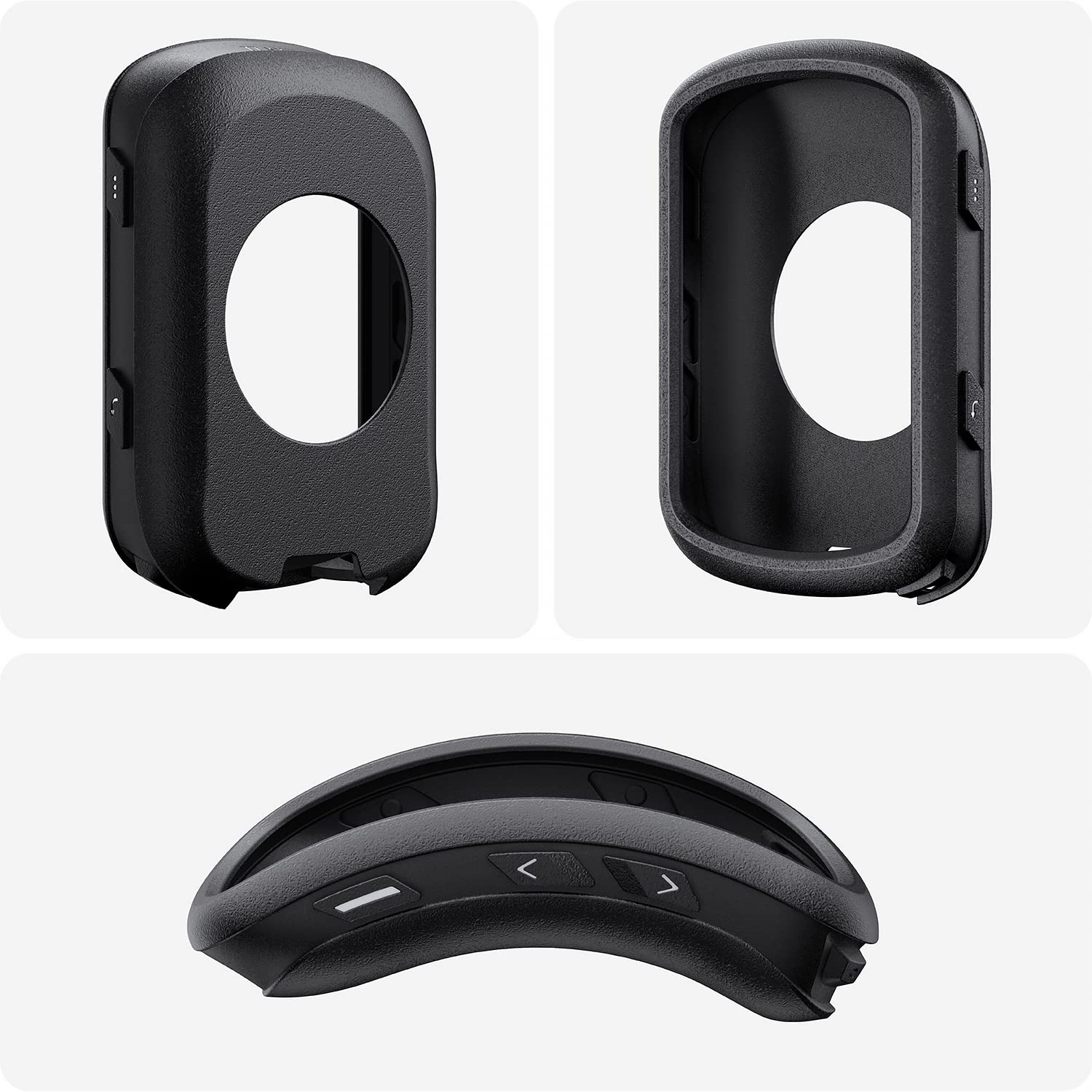 TUSITA Silicone Case Compatible with Garmin Edge 540 | 540 Solar | 840 | 840 Solar - Black