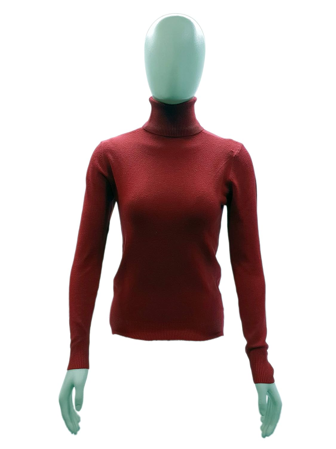 go retail high/turtle neck wool blend ladies skivvy - free size