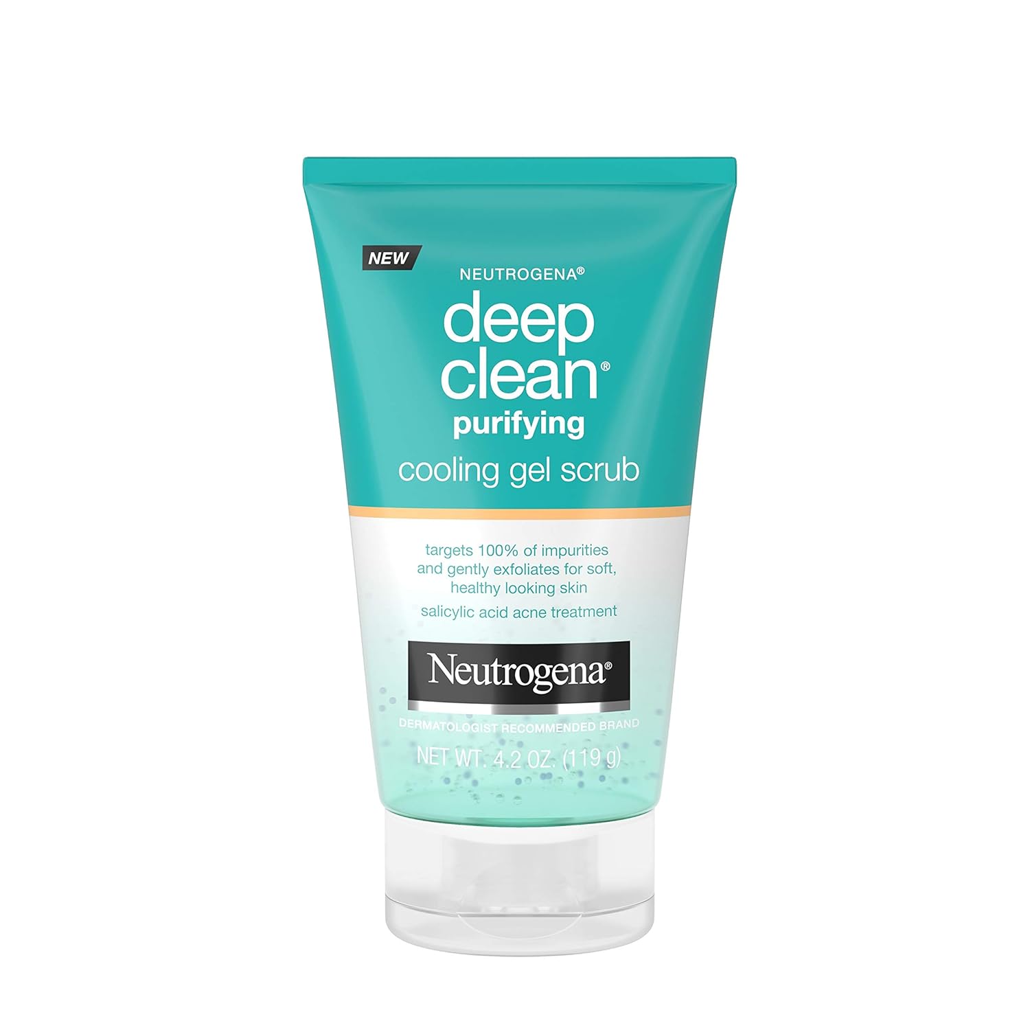 Neutrogena Deep Clean Purifying Cooling Gel and Exfoliating Face Scrub, 4.2 oz: Beauty