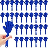 36 Pcs Hand Clappers for Sporting Events Loud Plastic Noisemakers for Football Basketball Baseball Fans(Blue）