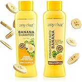 ANYELUZ Banana Hair Care Duo Set - Moisturizing Shampoo & Nourishing Conditioner, Natural Fruit-Infused Hydration & Repair for Dry, Damaged Hair
