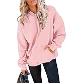 TICTICMIMI Women's Hoodies Sweatshirts Cute Long Sleeve Tops Loose Fleece Pullover Shirts with Pocket