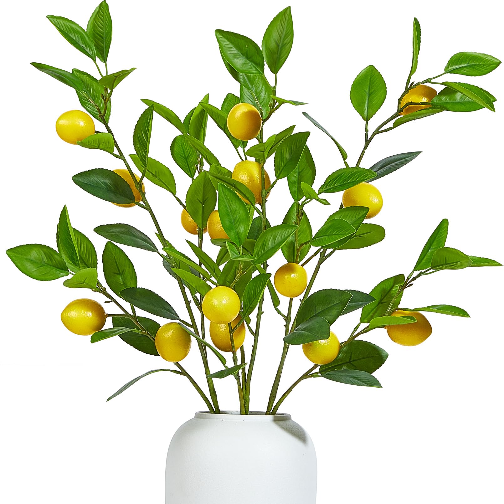 Photo 1 of Heleze 36 Inch Artificial Lemon Branches for Vases Greenery Stems with Faux Fruits Realistic Lifelike Fake Lemon Tree Branch for Home, Dining Table, Kitchen Decor