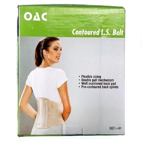 TYNOR (ORIGINAL) OAC CONTOURED L. S. BELT TO SUPPORT LUMBO SACRAL REGION, LOW BACKACHE BY MEHER SURGICAL (XXL)