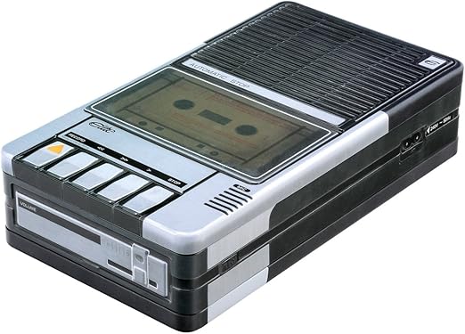 caja metálica, diseño de grabadora de Audio Vintage: Amazon.es: Hogar