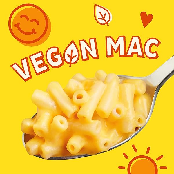 ANNIE’S VEGAN MAC AND CHEDDAR FLAVOR SAUCE, VEGAN MACARONI AND CHEESE MADE WITH ORGANIC PASTA, 4 CT, 24 OZ