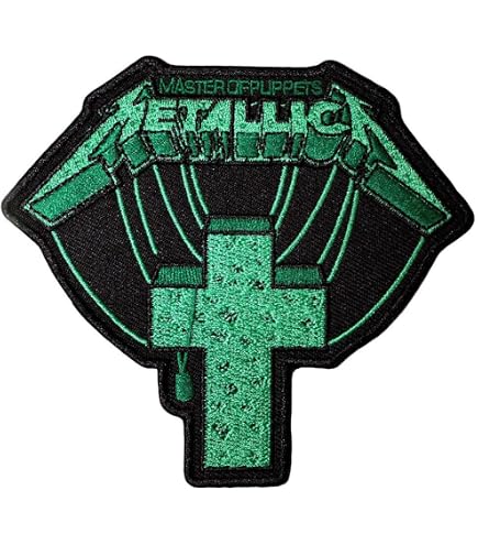 Metallica Skull & Horns Embroidered Patch - Sew-On Heavy Metal Band Logo Patch For Jackets & Bags