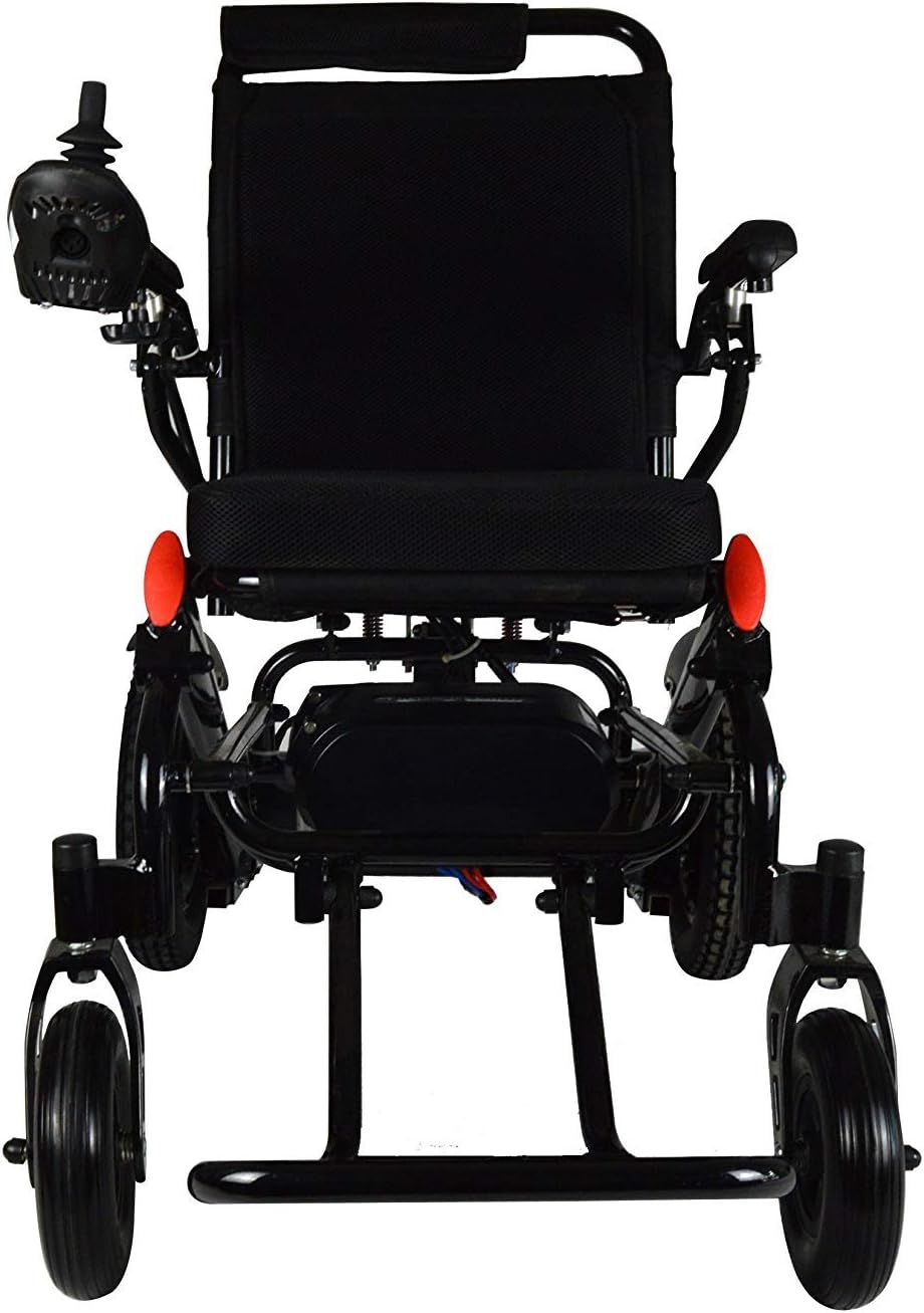 2020 Lightweight Electric Power Wheelchair Mobility Scooter, Aviation Travel Safe Motorized Electric Wheelchair Mobility Aid (Black): Health & Personal Care