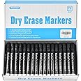 Rarlan Dry Erase Markers Bulk, Chisel Tip, Black, Whiteboard Markers, 72 Count Bulk Pack