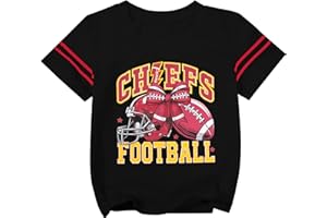 PNORATM Football Shirt Boys Girls Game Day T Shirts Kids 1960 Football Team Fans Tees Graphic Short Sleeve Tops