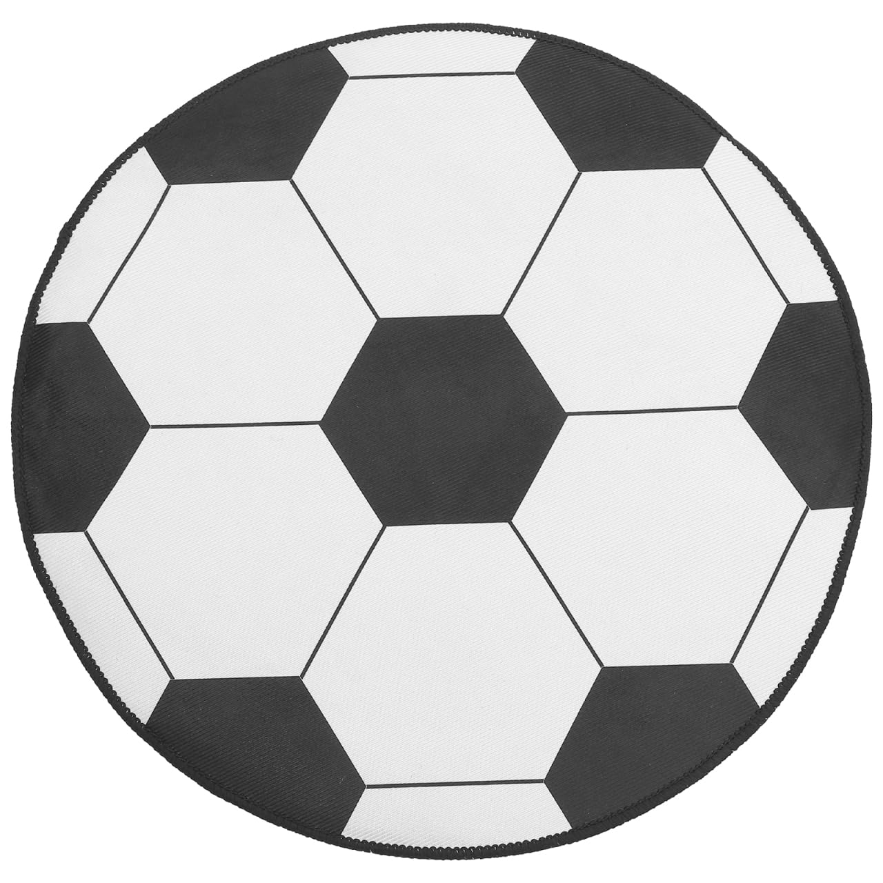Ciieeo Round Football Chair Mat 23.23 Inch Nonskid Floor Rug Cushion with Decorative Football Pattern for Bedroom Living Room Floor Protection