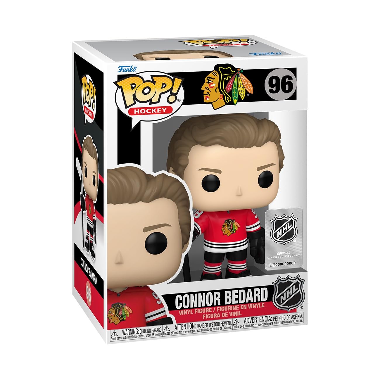 Funko Pop! NHL: Blackhawks - Connor Bedard - Collectable Vinyl Figure - Gift Idea - Official Merchandise - Toys for Kids & Adults - Sports Fans - Model Figure for Collectors and Display