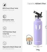 Super Sparrow Water Bottle Stainless Steel 620ml Insulated BPA Free view 3