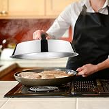 HaWare 12 Inch Cheese Melting Dome Set, 2 Pack, Stainless Steel, Heatproof view 7