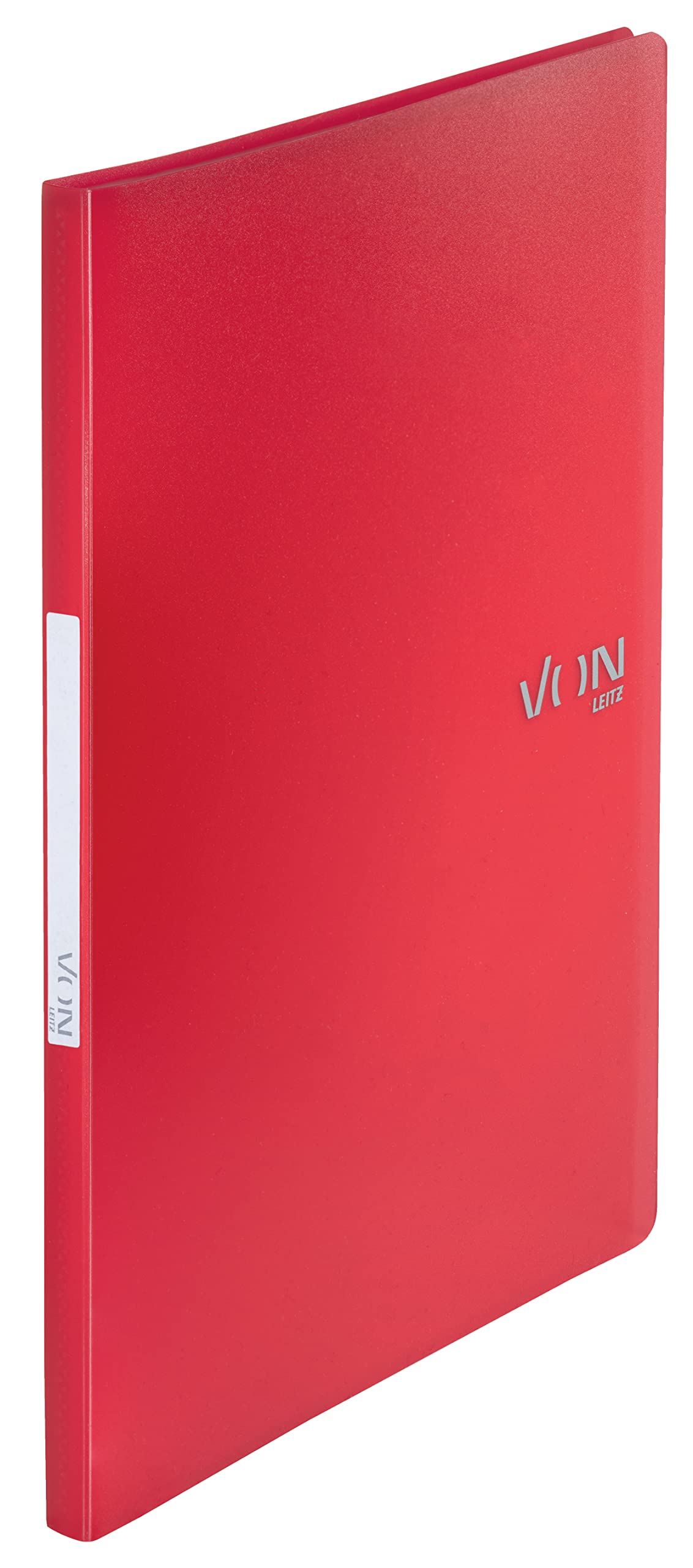 VON Leitz 46690025 A4 Display Book with 30 Compartments, PP Folder, Presentation Folder, for 60 Sheets, Flexible Document Tray for School, Study & Home, Pack of 5, Red