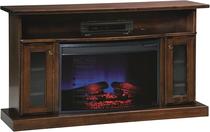 café arce 124,5 cm Chimenea eléctrica Soporte de TV: Amazon.com.mx