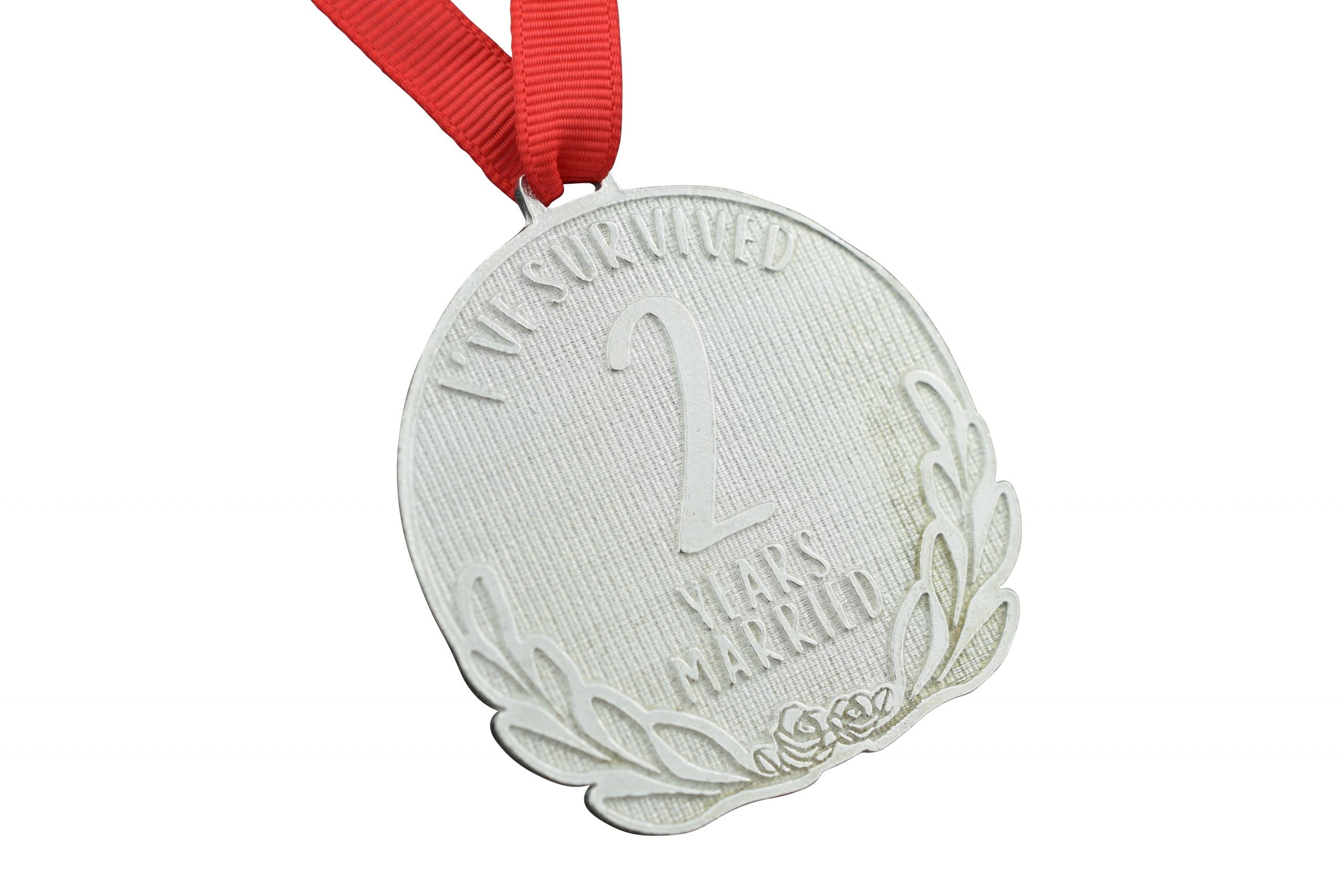Pirantin 2nd Anniversary Medal – I’ve Survived 2 Year Married Medal