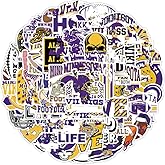 50 PCS American Sport Team Stickers Pack for Water Bottle, Laptop, Bicycle, Computer, Motorcycle, Travel Case, Car Decal Decoration Sticker