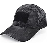 YAKASO Military Tactical Operator Cap, Adjustable Camo Baseball Hat, Outdoor Army Hunting Cap for Hiking, Fishing and Sports