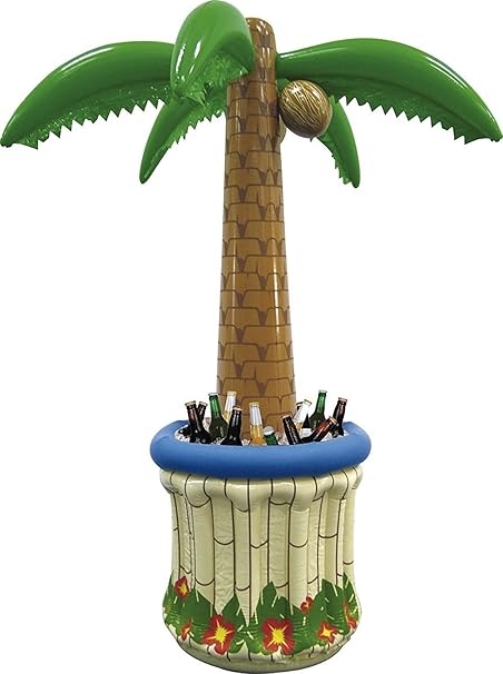 NICK AND BEN® Hinchable 180 cm Palmera con Cerveza Enfriador ...