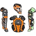 All-Star Catcher’s Gear Kit – Includes Helmet, Chest Protector & Leg Guards – Lightweight, Durable Baseball Protective Set, Meets NOCSAE