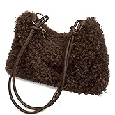 Fluffy Bag Faux Teddy Plush Fur Purses for Women Plush Tote Handbag Cute Furry Purse For Autumn And Winter Shoulder