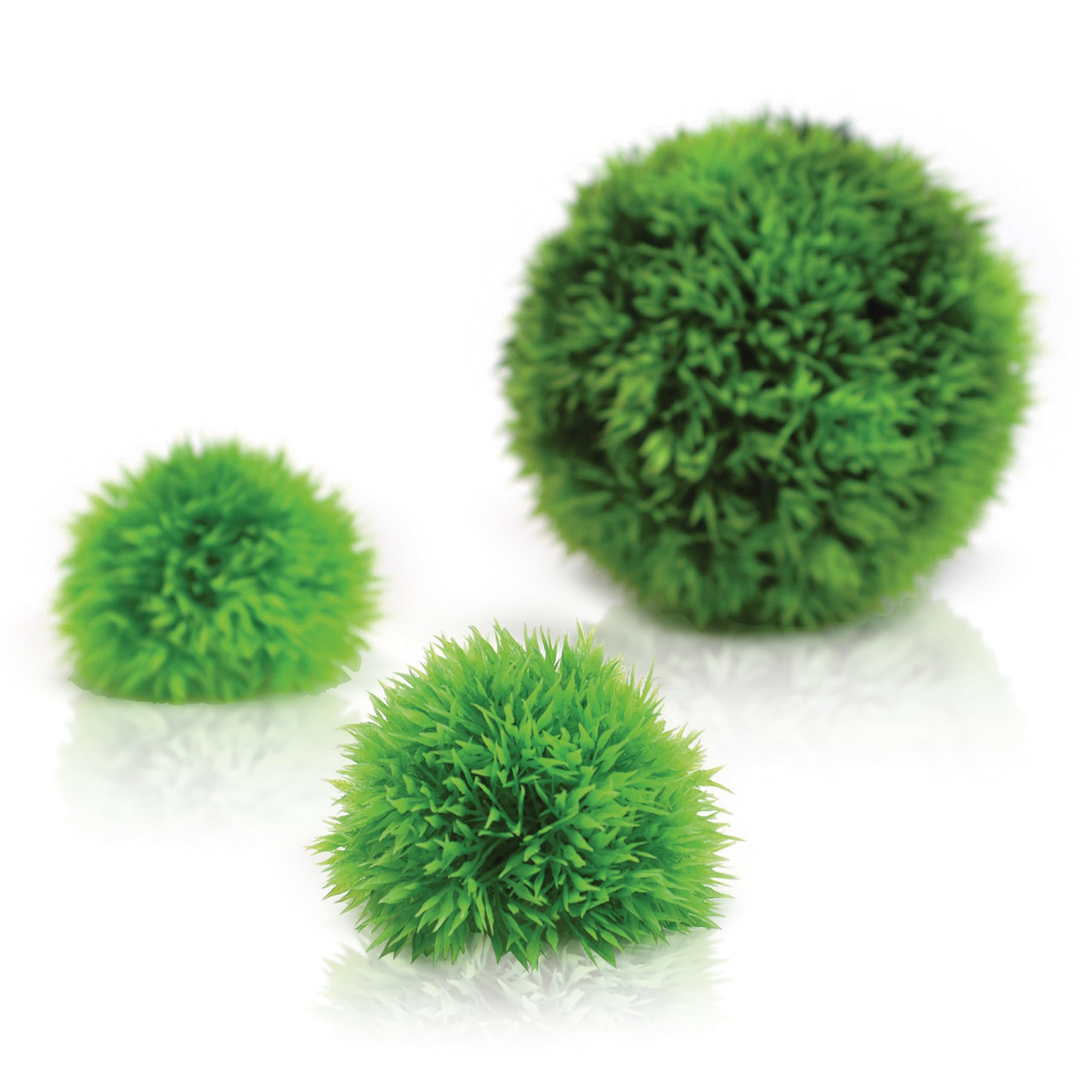 biOrb Fish Tank Decorations, Aquatic Topiary Ball (3 x Green Aquarium Plants), Artificial Fish Tank Plants To Add Colour & Interest, Beautiful & Natural-Looking Aquarium Decor For Scenic Background