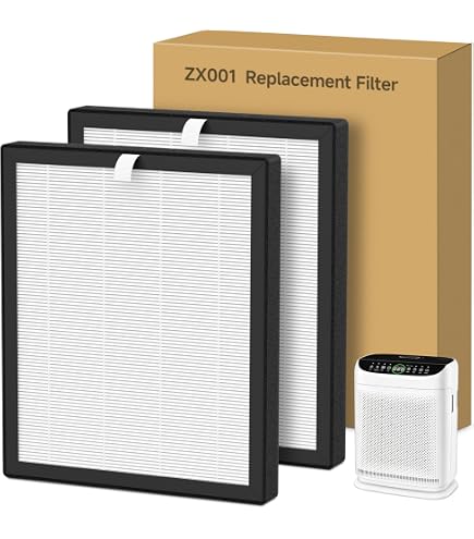 2 Pack ZX001 True HEPA Replacement Filter Compatible with TEBILD