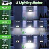 nipify Solar Lights Outdoor Motion Sensor 4 Pack 140LED IP65 Waterproof view 3