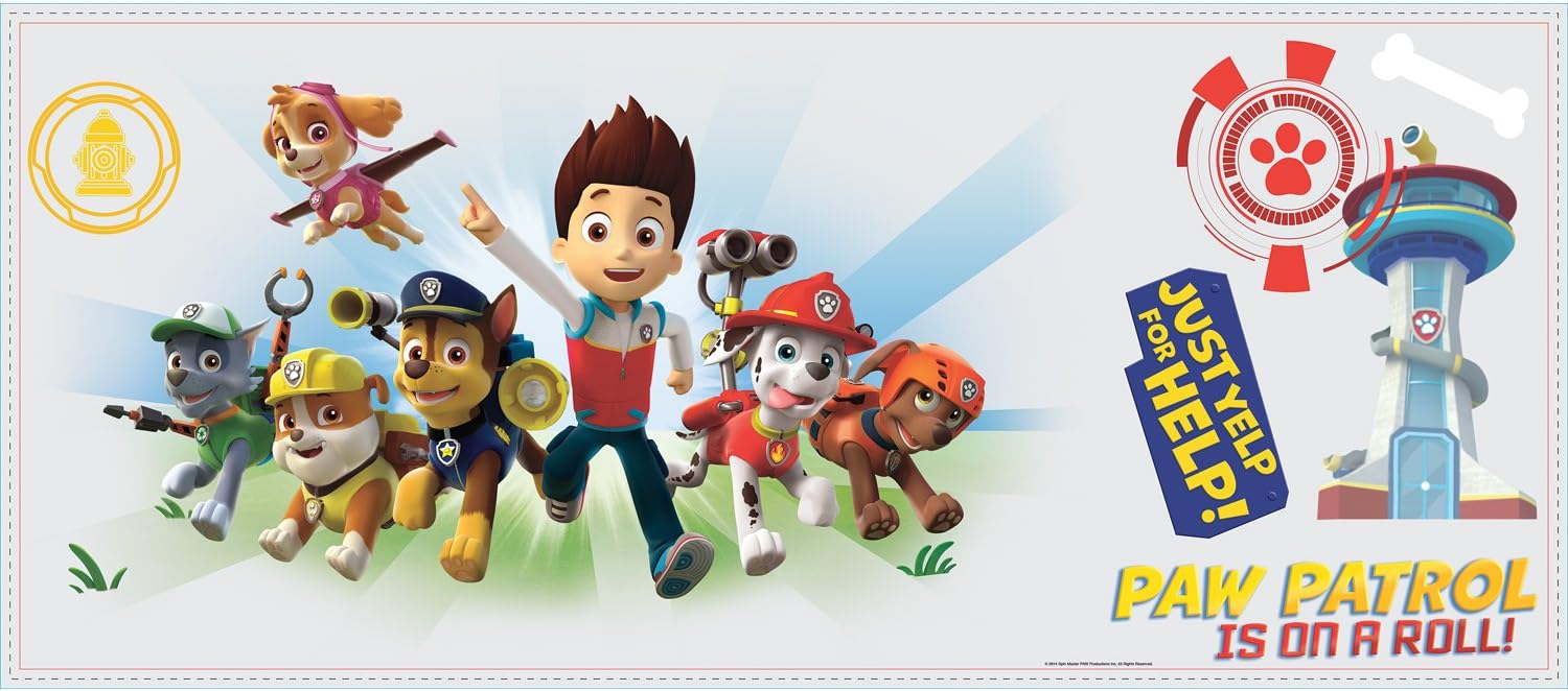 RoomMates RMK2641GM Paw Patrol Wall Graphix Peel and Stick Giant Wall Decals,Multicolor, 50 cm L X 70.6 cm W - Image 4